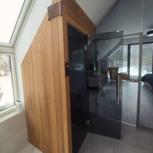 Realizcja sauny w Nowej Wsi Lęborskiej z zewnątrz