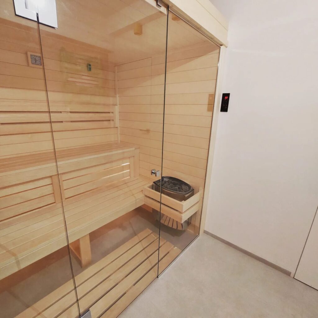 Sauna fińska zrealizowana w Suwałkach przez firmę Saunar